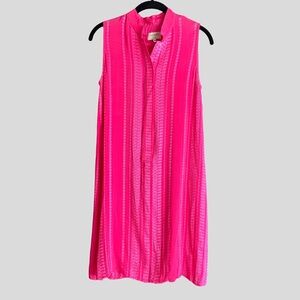 Zeus + Dione Hera Silk Blend Textured Woven Dress Size 36